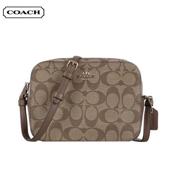 COACH 經典馬車LOGO PVC 拉鏈相機包