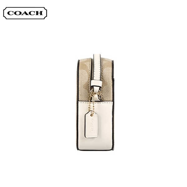COACH 經典馬車LOGO PVC 拉鏈相機包