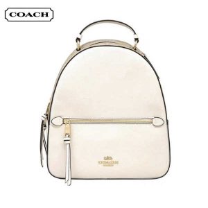COACH Jordyn 女士皮革雙肩包 後背包 白色