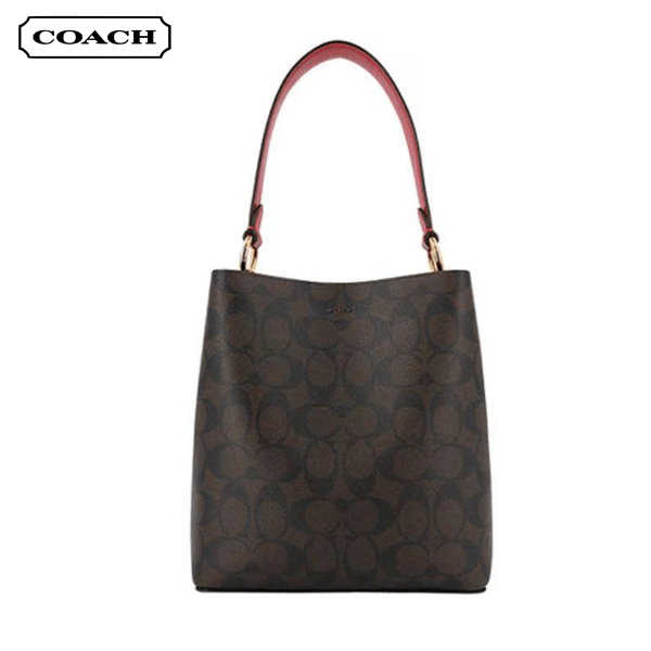 COACH Town Bucket 21 老花拼色水桶包