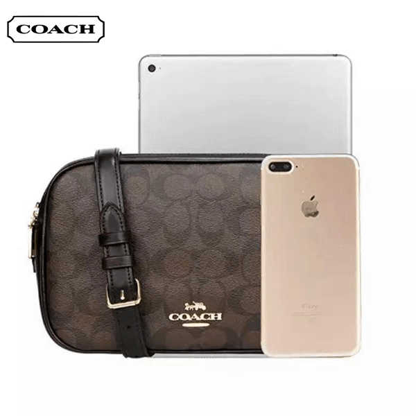 COACH 經典馬車LOGO PVC 雙層相機包