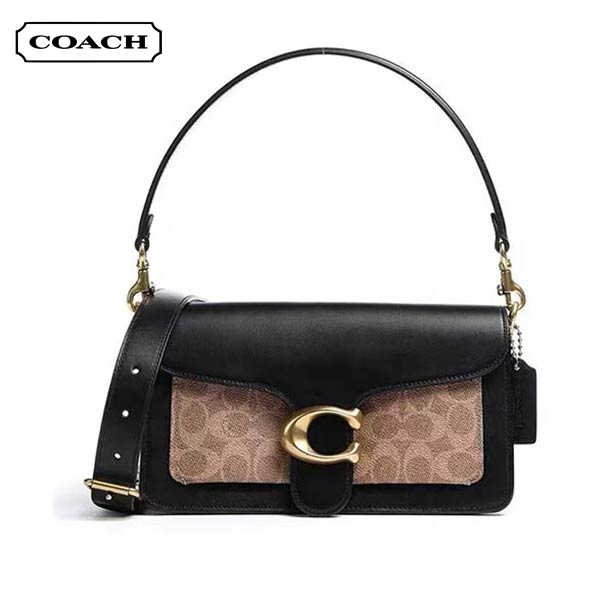 新款 COACH Tabby 26 中號 拼色酒神包