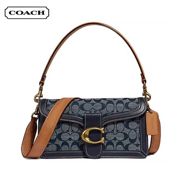 COACH Tabby 26 中號 Chambray 香布雷緹花酒神腋下包