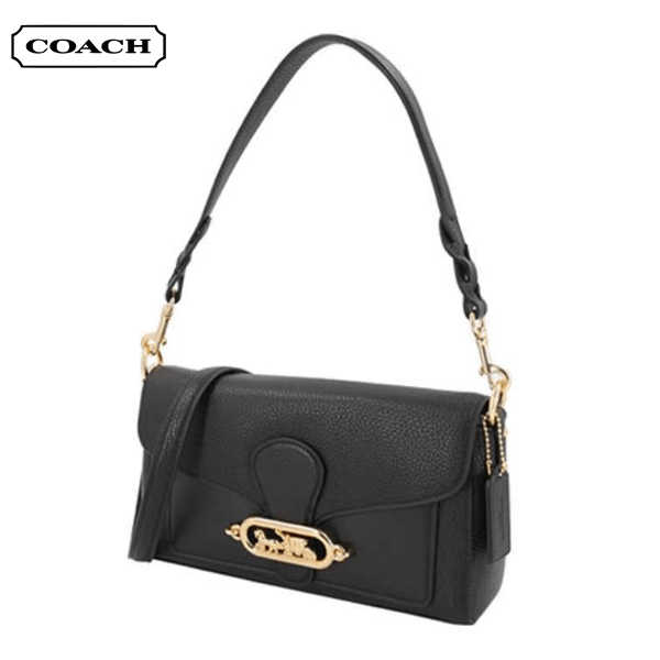 COACH Jade 26 荔枝紋皮革手提包