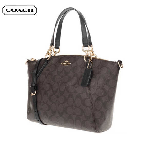 COACH 經典雙C紋印花單肩包