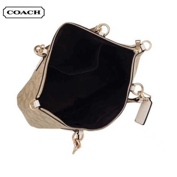 COACH 經典C紋印花單肩斜挎包