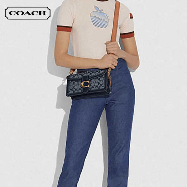 COACH Tabby 26 中號 Chambray 香布雷緹花酒神腋下包