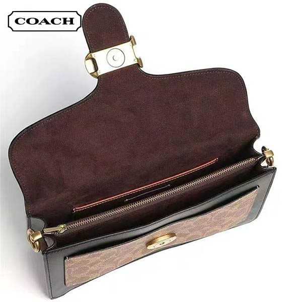 新款 COACH Tabby 26 中號 拼色酒神包