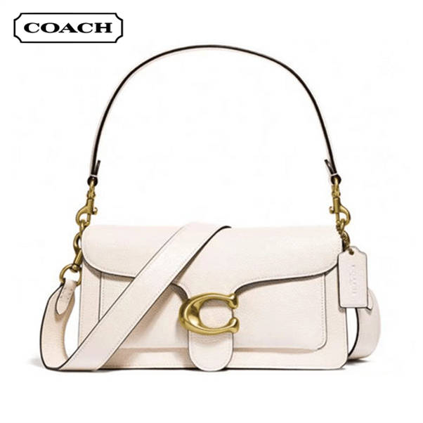 COACH TABBY 26 C字LOGO荔枝紋皮革手提單肩包