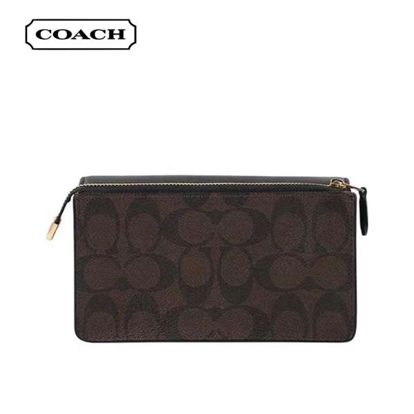 COACH Foldover 女士翻蓋式手拿風琴包