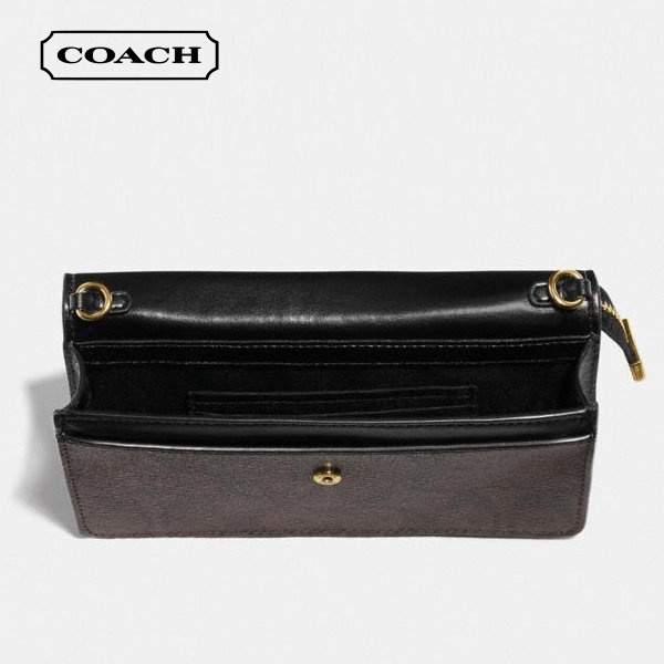 COACH Foldover 女士翻蓋式手拿風琴包