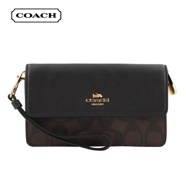 COACH Foldover 女士翻蓋式手拿風琴包
