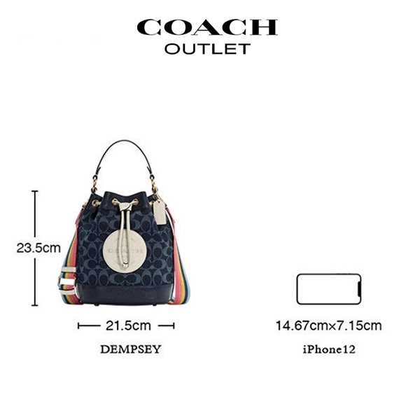 COACH Dempsey 抽繩水桶包