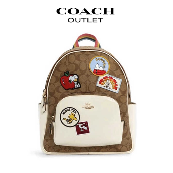 COACH PEANUTS COURT SNOOPY 史努比聯名款後背包