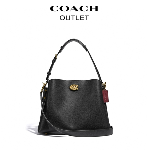 COACH WILLOW 大號水桶包 黑色