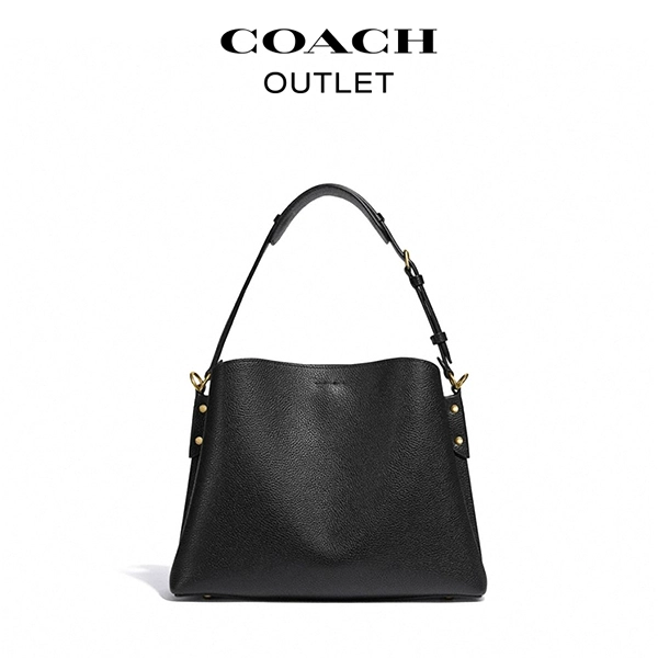 COACH WILLOW 大號水桶包 黑色