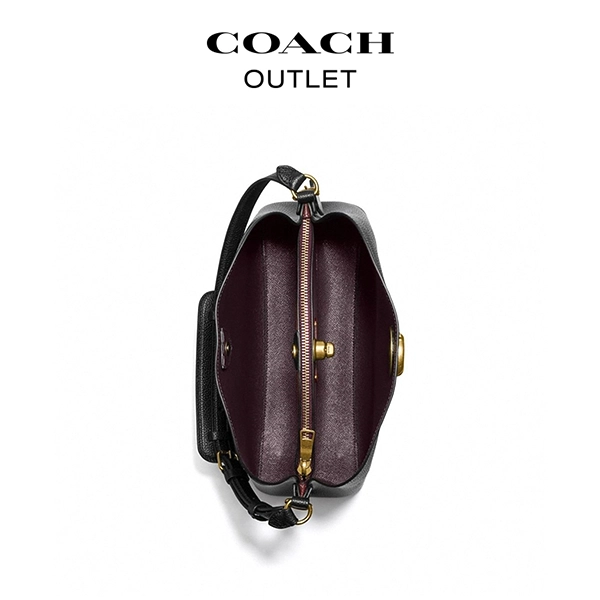 COACH WILLOW 大號水桶包 黑色