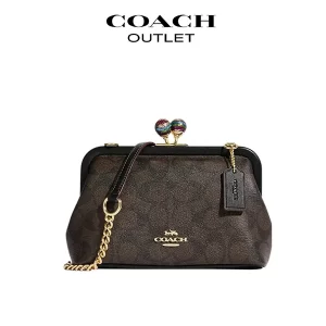 Coach Kisslock 吻鎖扣單肩斜挎包