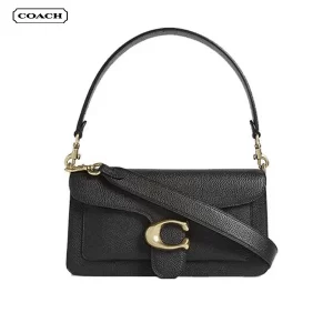 COACH Tabby 26 中號酒神包 時尚單肩斜背腋下包 黑色