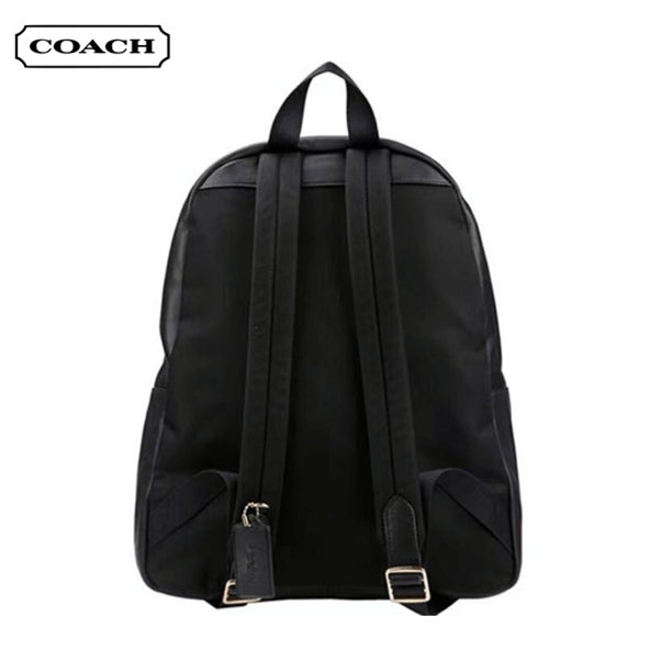 COACH 蔻馳 Charlie 30 經典老花雙肩包 中號 深棕色