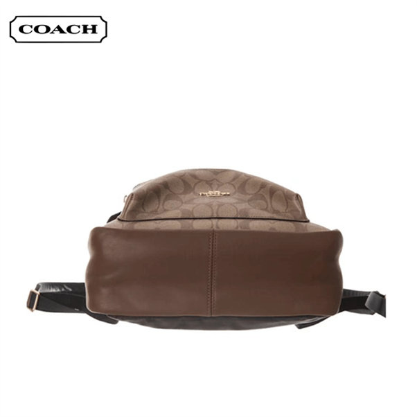 COACH 蔻馳 Charlie 27 經典老花雙肩包 中號