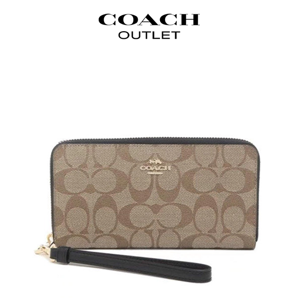 coach拉鍊長夾