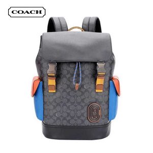 COACH Rivington 男士雙肩包 大容量休閒旅行背包