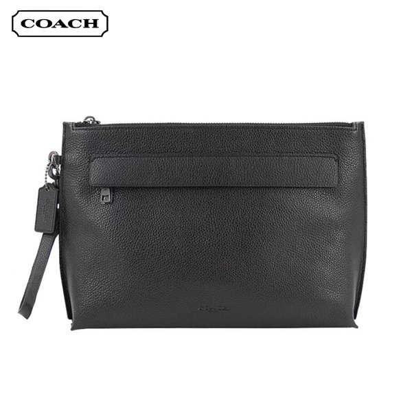 COACH 男士經典皮革手拿包