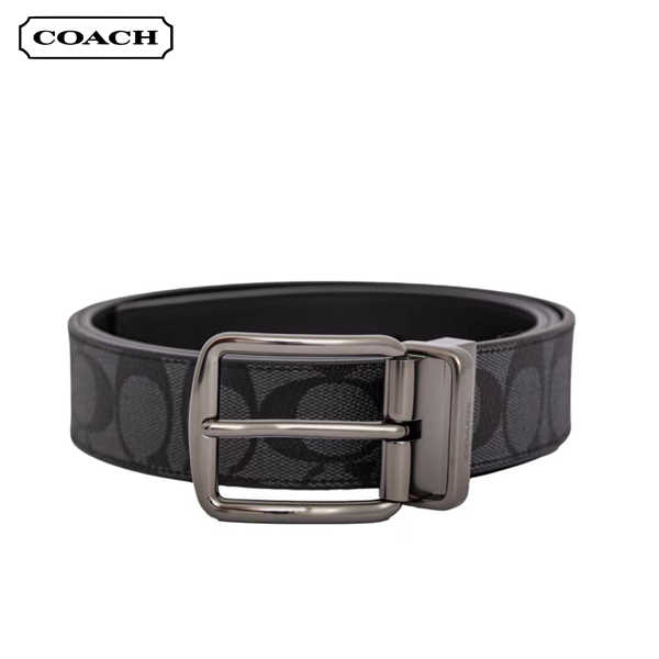 COACH 經典PVC皮革男士腰帶