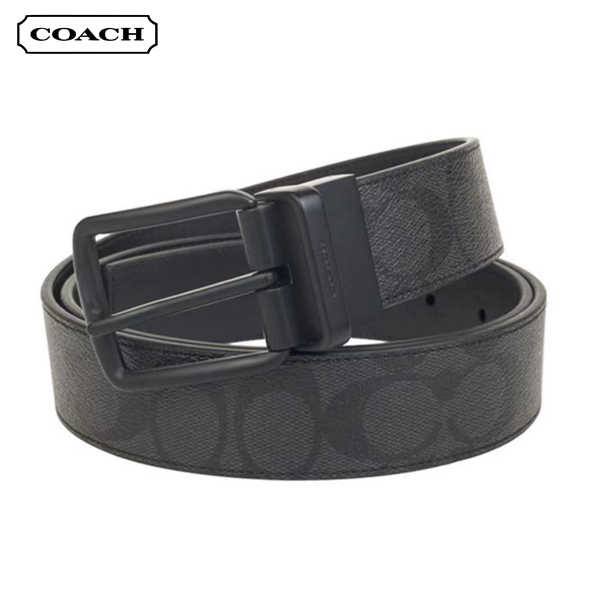 COACH 經典PVC印花雙面腰帶