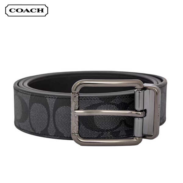 COACH 經典PVC皮革男士腰帶