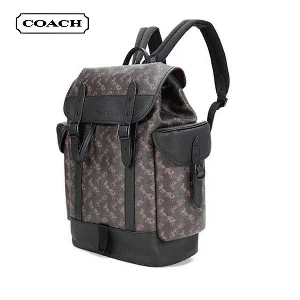 COACH 馬車圖案印花HITCH 男士雙肩包