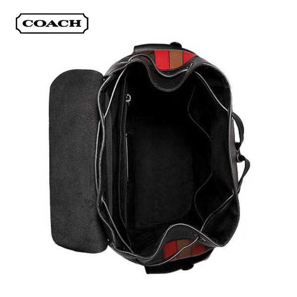 COACH 男士大號翻蓋抽繩雙肩包