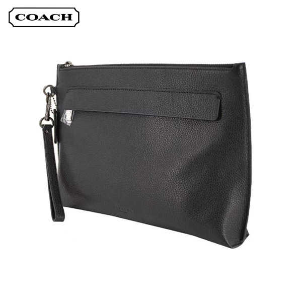COACH 男士經典皮革手拿包