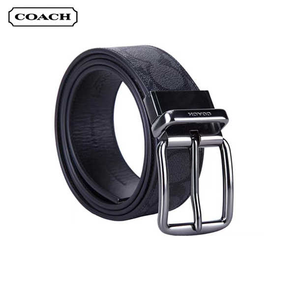 COACH 經典老花 PVC 禮盒裝雙頭腰帶