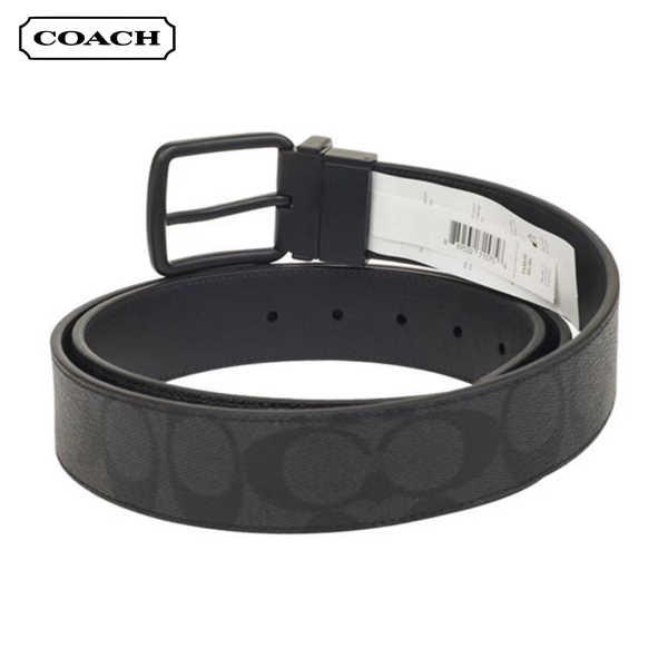 COACH 經典PVC印花雙面腰帶