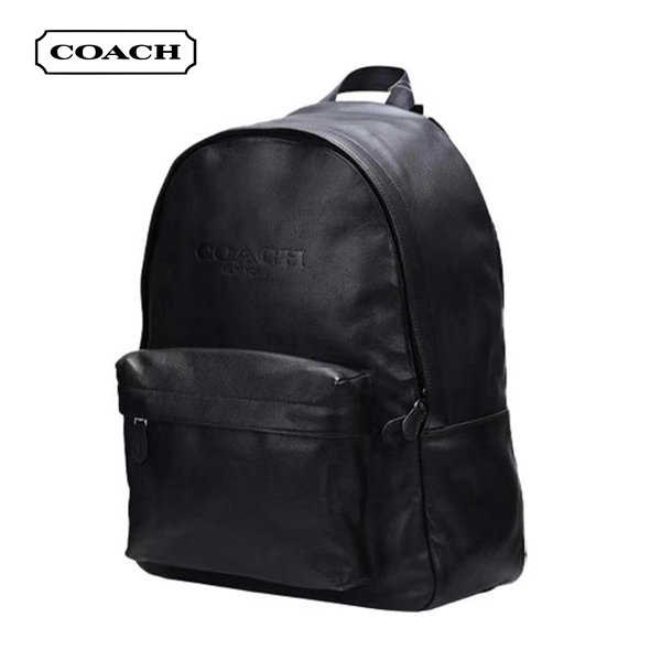 COACH 男士皮質雙肩包