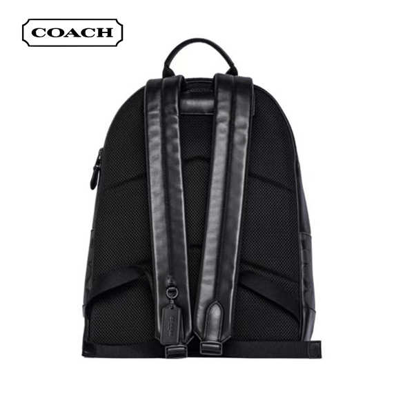 COACH 蔻馳 West 皮質拉鏈雙肩包