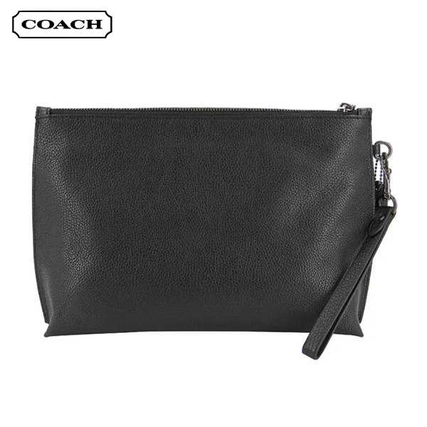 COACH 男士經典皮革手拿包