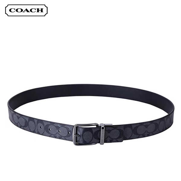 COACH 經典老花 PVC 禮盒裝雙頭腰帶