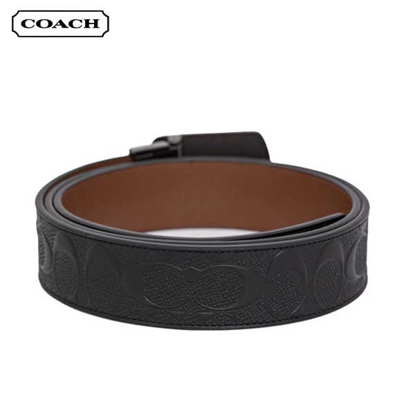 COACH 經典C紋壓花商務休閒時尚腰帶