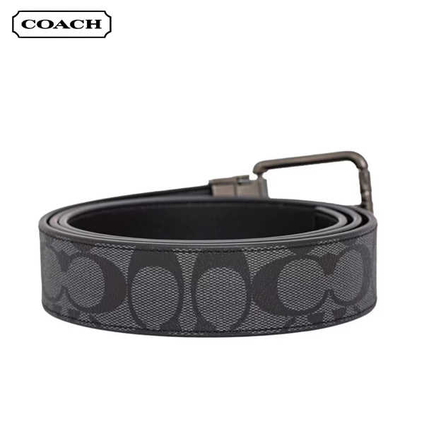 COACH 經典PVC皮革男士腰帶