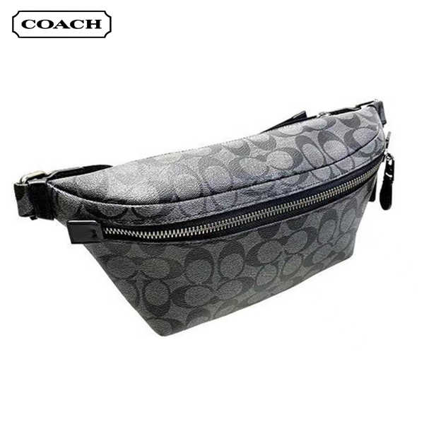 COACH 經典老花PVC皮革大容量腰包