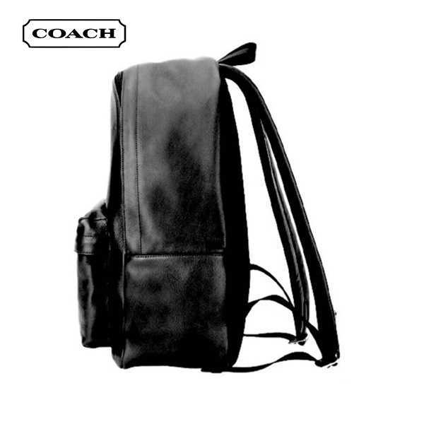 COACH 男士皮質雙肩包