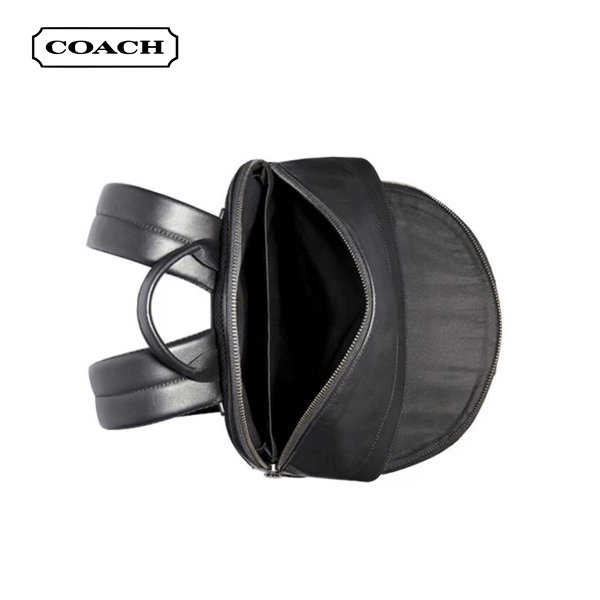 COACH 蔻馳 West 經典老花藍白條紋男士雙肩包