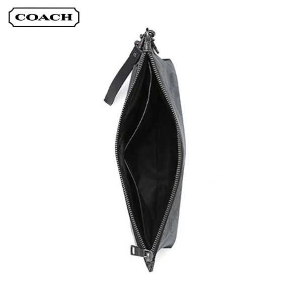 COACH 男士經典PVC皮革手拿包