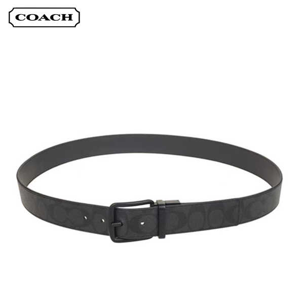COACH 經典PVC印花雙面腰帶