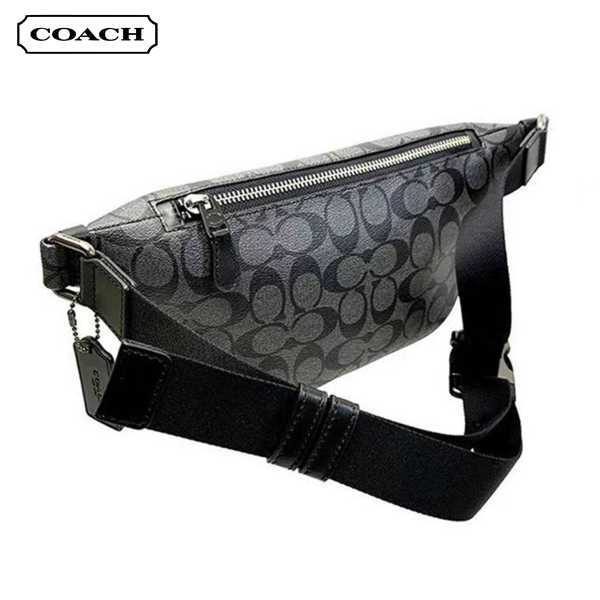 COACH 經典老花PVC皮革大容量腰包