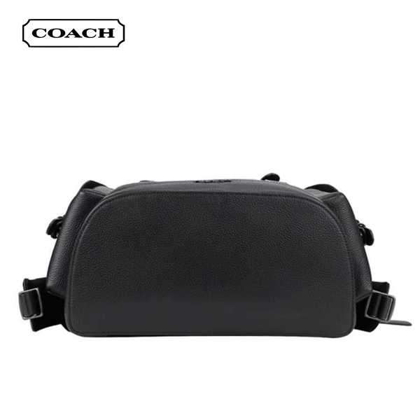 COACH Hudson 皮革翻蓋雙肩包