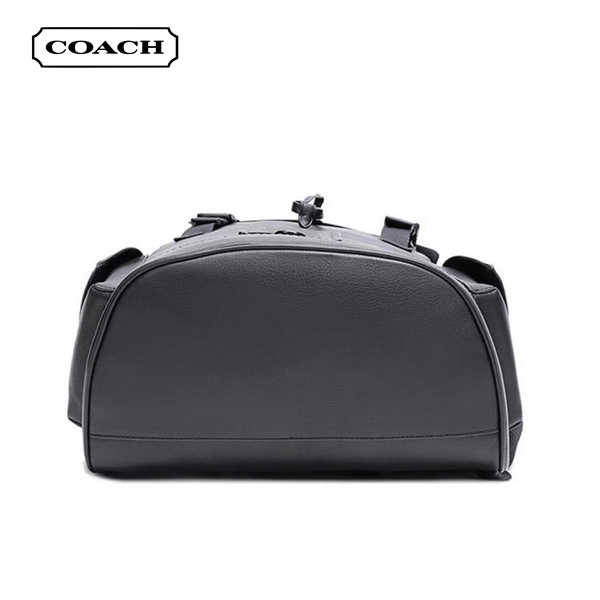 COACH Rivington 皮革翻蓋雙肩包